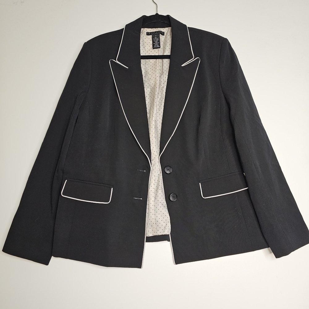 3 X 25 Apostrophe Womens Woman Blazer Jacket Split Collar Black Size 18 - Picture 4 of 14